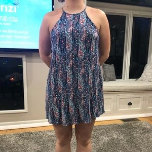 Blue and Pink patterned American Eagle sundress